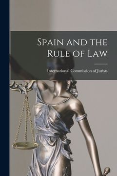 portada Spain and the Rule of Law (in English)