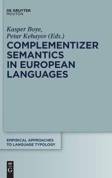 portada Complementizer Semantics in European Languages (Empirical Approaches to Language Typology [Ealt]) 