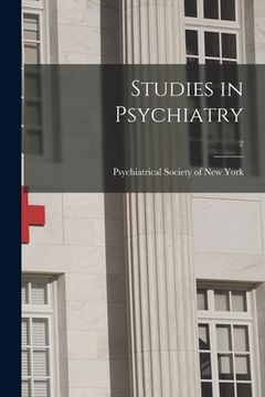 portada Studies in Psychiatry; 2 (en Inglés)