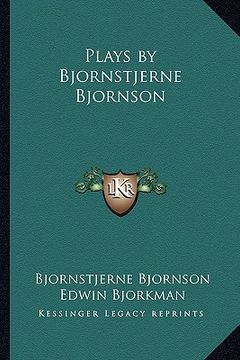 portada plays by bjornstjerne bjornson (in English)