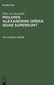 portada Philonis Alexandrini Opera Quae Supersunt, vol vii (en Ancient Greek)