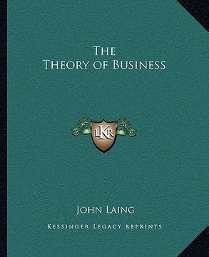 portada the theory of business (in English)
