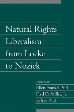 portada Natural Rights Liberalism From Locke to Nozick: Volume 22, Part 1 Paperback: V. 22 (Social Philosophy and Policy) (en Inglés)