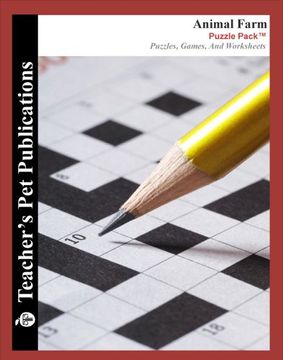 portada Animal Farm Puzzle Pack - Teacher Lesson Plans, Activities, Crossword Puzzles, Word Searches, Games, and Worksheets (Paperback) (en Inglés)