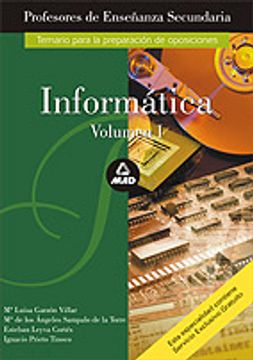portada Informatica, Profesores de Enseñanza Secundaria. Temario (4 Vols. )