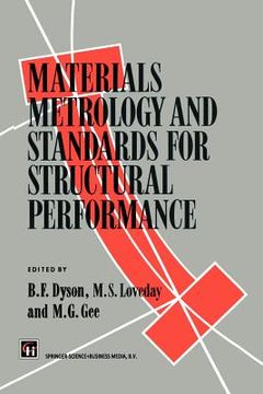 portada materials metrology and standards for structural performance (en Inglés)