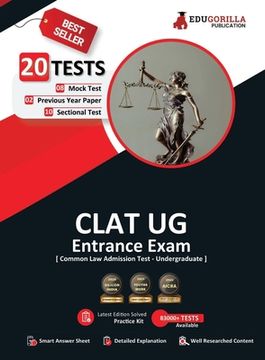 portada CLAT UG Exam Preparation Book 2023 - 8 Full Length Mock Tests, 10 Sectional Tests and 2 Previous Year Papers (1800 Solved Questions) with Free Access (en Inglés)
