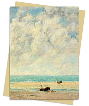 portada Gustave Courbet: The Calm sea Greeting Card Pack: Pack of 6 (Greeting Cards) (en Inglés)
