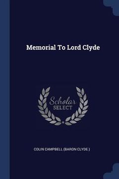 portada Memorial To Lord Clyde (en Inglés)
