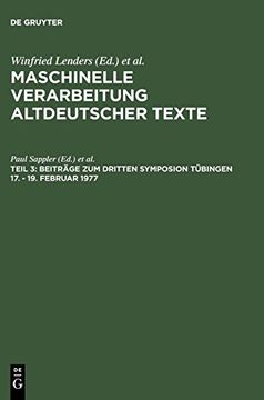 portada Beiträge zum Dritten Symposion Tübingen 17. - 19. Februar 1977 (en Alemán)
