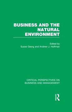 portada business and the natural environment (in English)