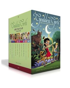 portada Goddess Girls Spectacular Collection (Boxed Set): Athena the Brain; Persephone the Phony; Aphrodite the Beauty; Artemis the Brave; Athena the Wise; Ap (in English)