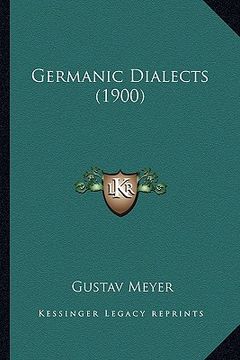 portada germanic dialects (1900) (en Inglés)