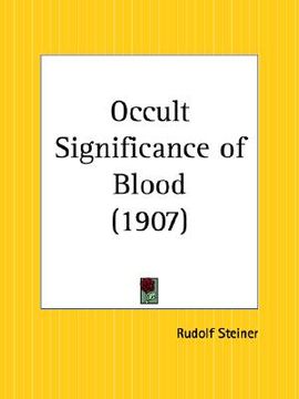 portada occult significance of blood (en Inglés)