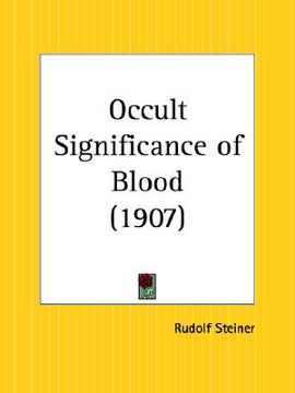 portada occult significance of blood