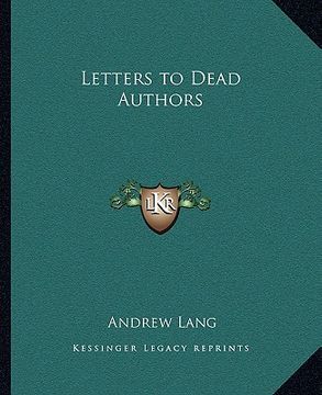 portada letters to dead authors (en Inglés)