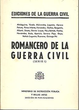 portada Romancero de la Guerra Civil (Serie i)