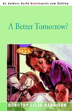 portada a better tomorrow? (in English)