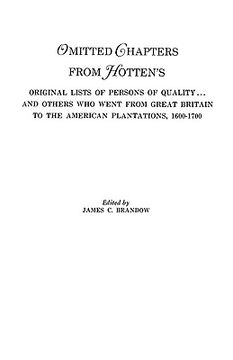 portada omitted chapters from hotten's original lists of persons of quality . . .