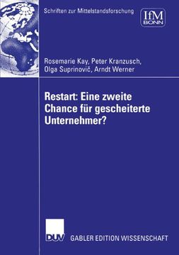 portada Restart: Eine zweite Chance für gescheiterte Unternehmer? (Schriften zur Mittelstandsforschung) (German Edition)