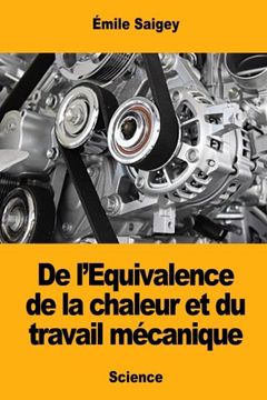 portada De l’Equivalence de la chaleur et du travail mécanique