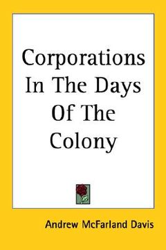 portada corporations in the days of the colony (en Inglés)