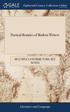 portada Poetical Beauties of Modern Writers (en Inglés)