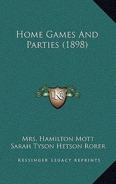 portada home games and parties (1898) (en Inglés)