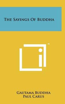 portada the sayings of buddha (en Inglés)