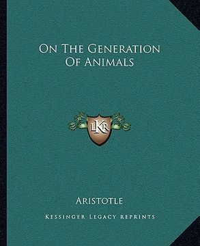 portada on the generation of animals (en Inglés)