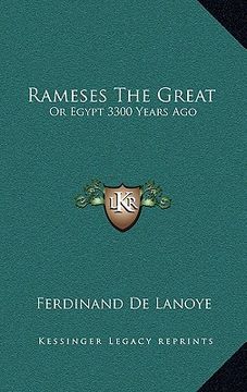 portada rameses the great: or egypt 3300 years ago