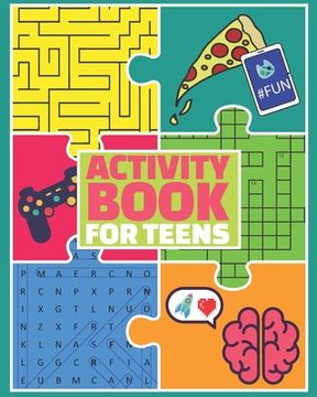 portada Activity Book for Teens: Puzzle Book and Brain Teasers for Teenagers