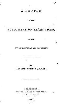 portada A Letter to the Followers of Elias Hicks, in the City of Baltimore and Its Vicinity (en Inglés)
