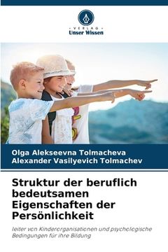portada Struktur der beruflich bedeutsamen Eigenschaften der Persönlichkeit (in German)