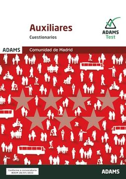 portada Cuestionarios Auxiliares Administrativos de la Comunidad de Madrid