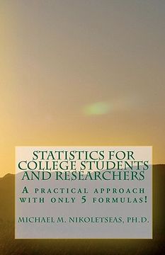 portada statistics for college students and researchers (en Inglés)