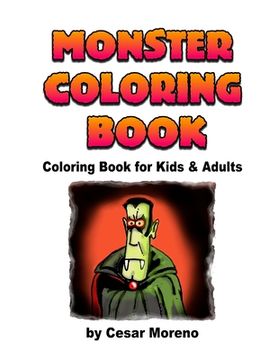 portada Monster Coloring Book: Coloring book for kids and Adults.