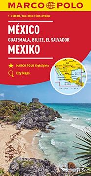 portada Marco Polo Kontinentalkarte Mexiko, Guatemala, Belize, el Salvador 1: 2 500 000 (Marco Polo Kontinental /Länderkarten) (en Alemán)