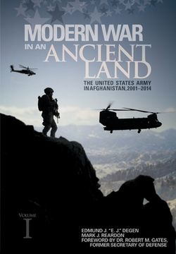portada Modern War in an Ancient Land: The United States Army in Afghanistan, 2001-2014. Volume I (in English)