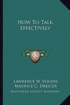 portada how to talk effectively