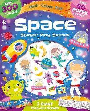 portada Space: Sticker Play Scenes (Fold out Foam Stickers) (en Inglés)