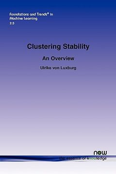 portada clustering stability (en Inglés)