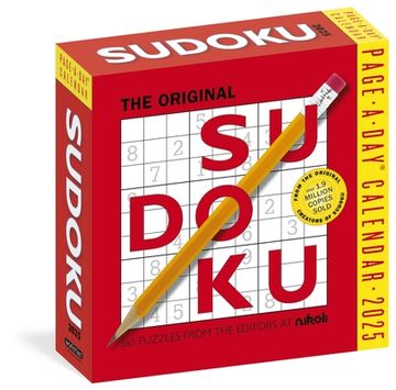 portada Original Sudoku Page-A-Day Calendar 2025: 365 Puzzles From the Editors at Nikoli (en Inglés)