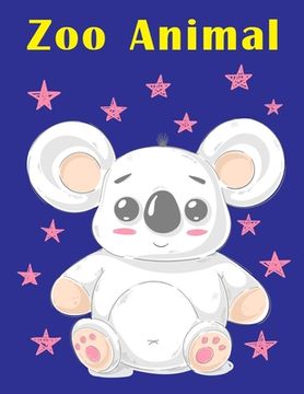 portada Zoo Animal: An Adult Coloring Book with Fun, Easy, and Relaxing Coloring Pages for Animal Lovers (en Inglés)