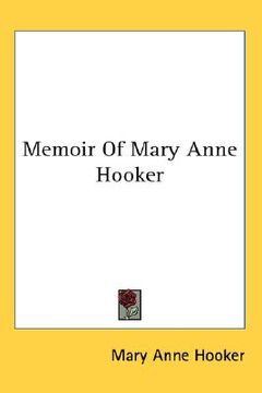portada memoir of mary anne hooker (en Inglés)