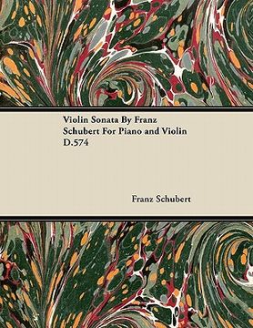 portada violin sonata by franz schubert for piano and violin d.574 (en Inglés)