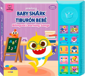 portada Pinkfong Baby Shark Bilingual Learning Songs Sound Book