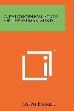 portada a philosophical study of the human mind (in English)