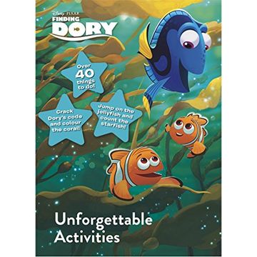 portada Disney Pixar Finding Dory Unforgettable Activities (en Inglés)