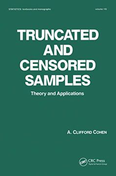 portada Truncated and Censored Samples (Statistics: A Series of Textbooks and Monographs) (in English)